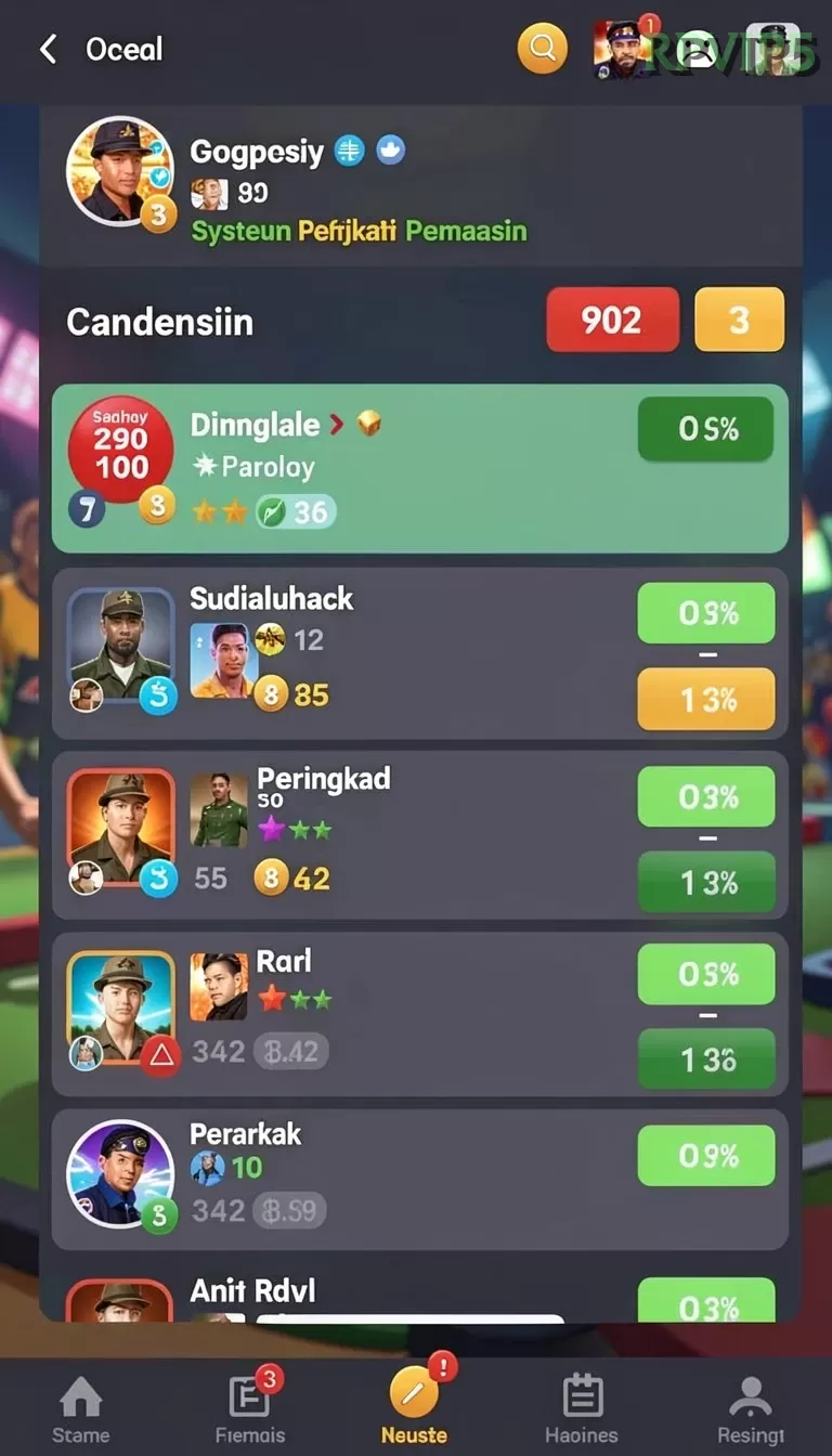 Cuplikan layar AJOTOTO — menu navigasi